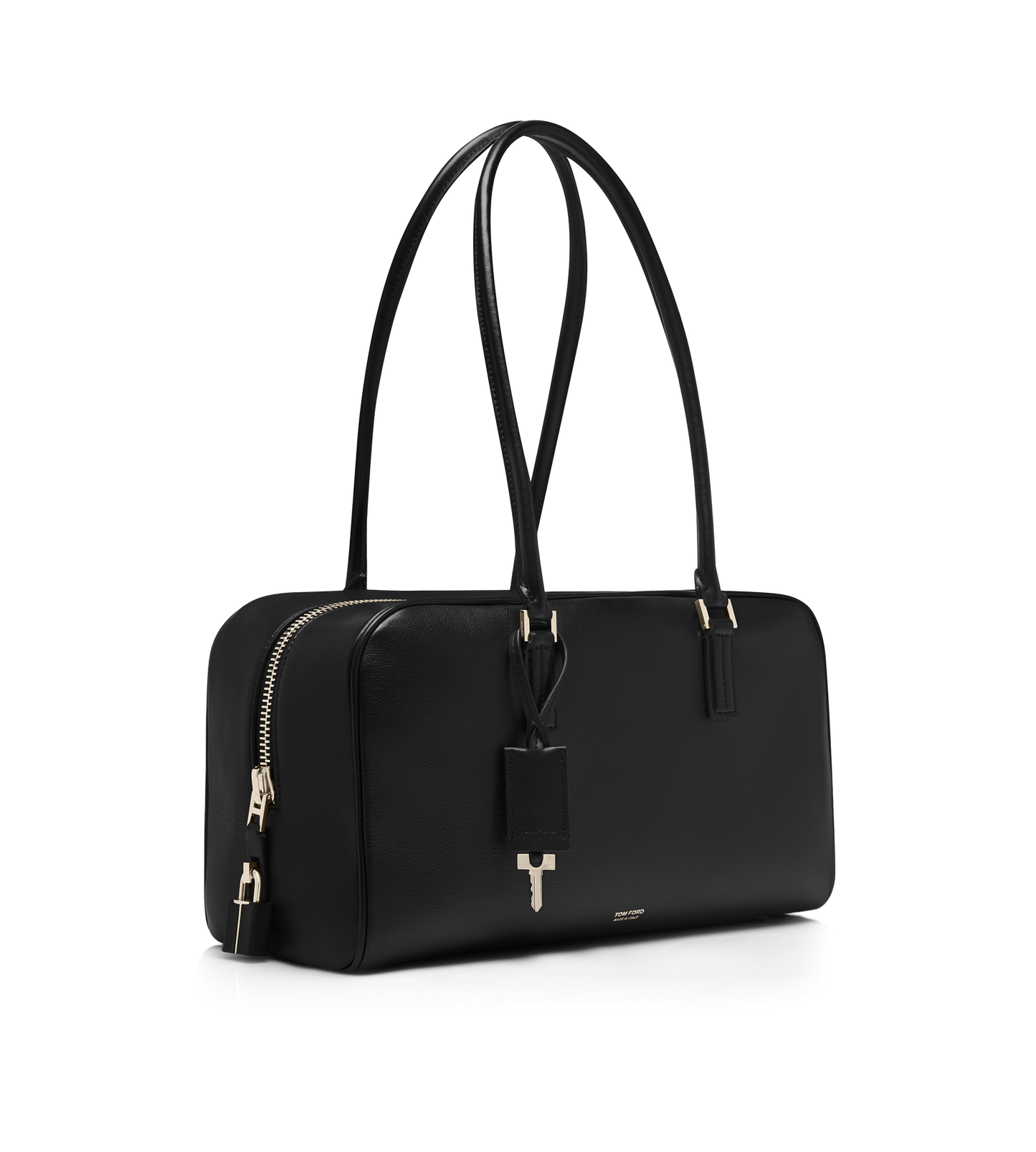 Supple Leather Zipped Small Stryke Shoulder Bag
