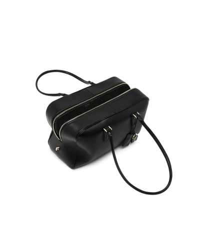 Supple Leather Zipped Small Stryke Shoulder Bag