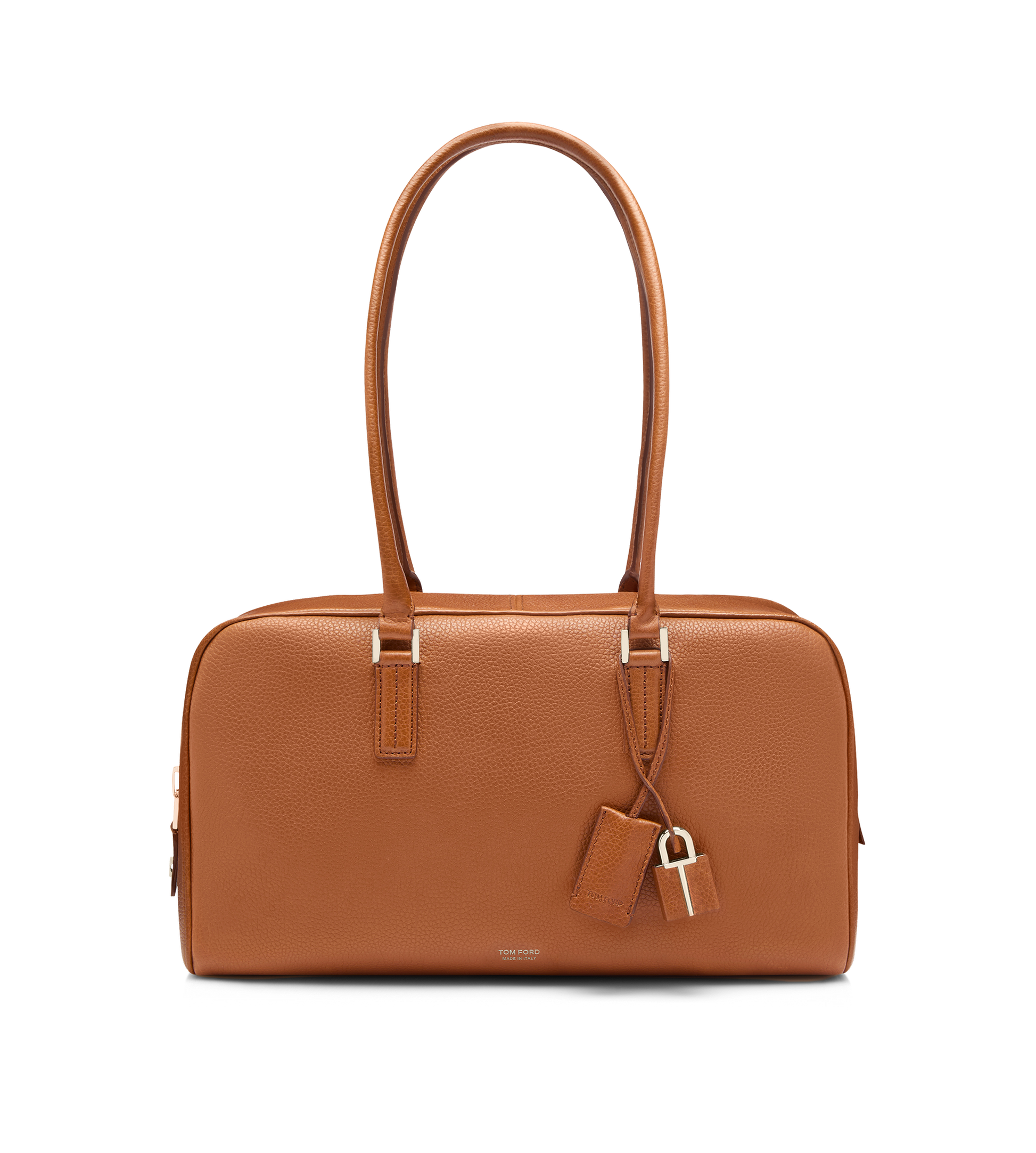 Soft Grain Leather Zipped Small Stryke Shoulder Bag
