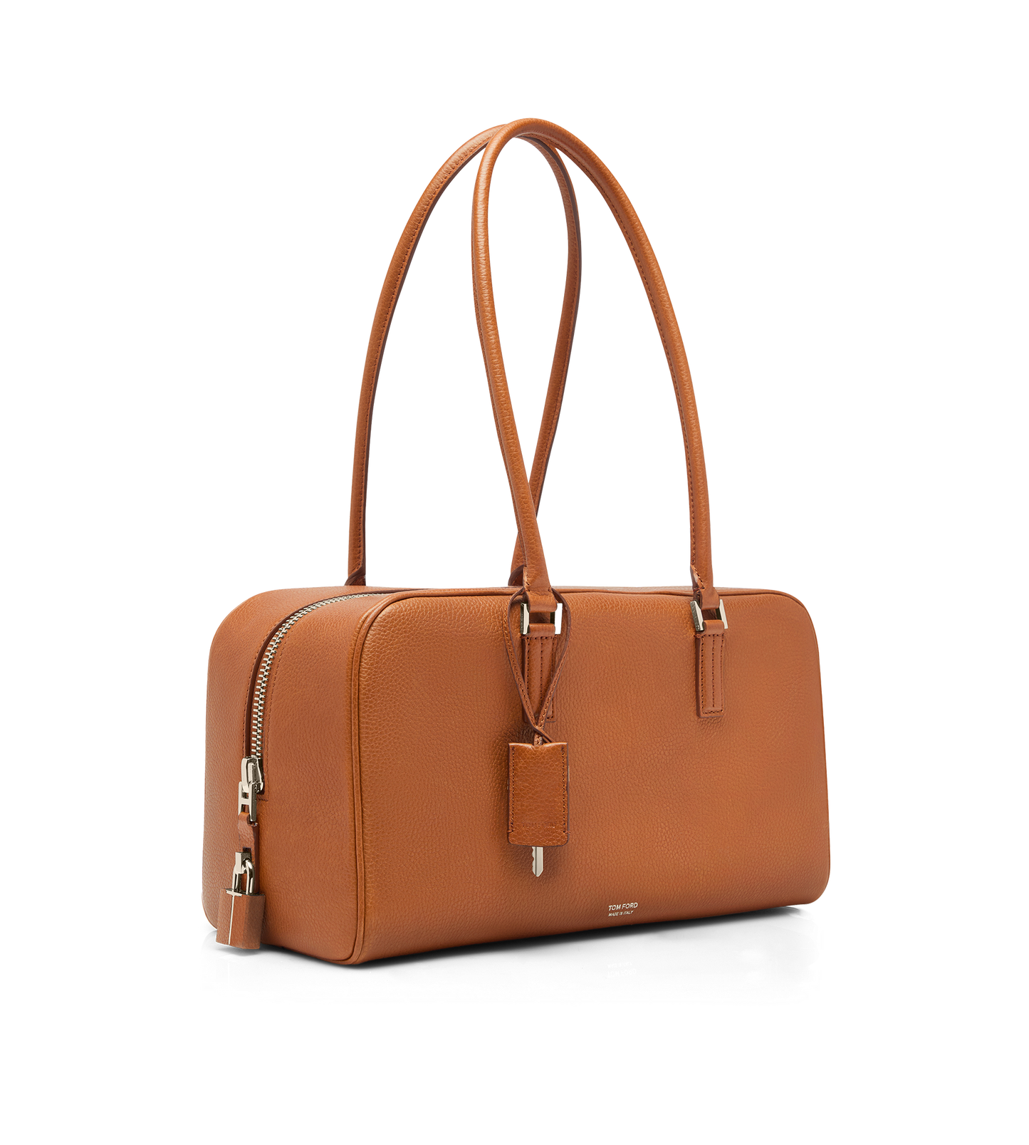 Soft Grain Leather Zipped Small Stryke Shoulder Bag
