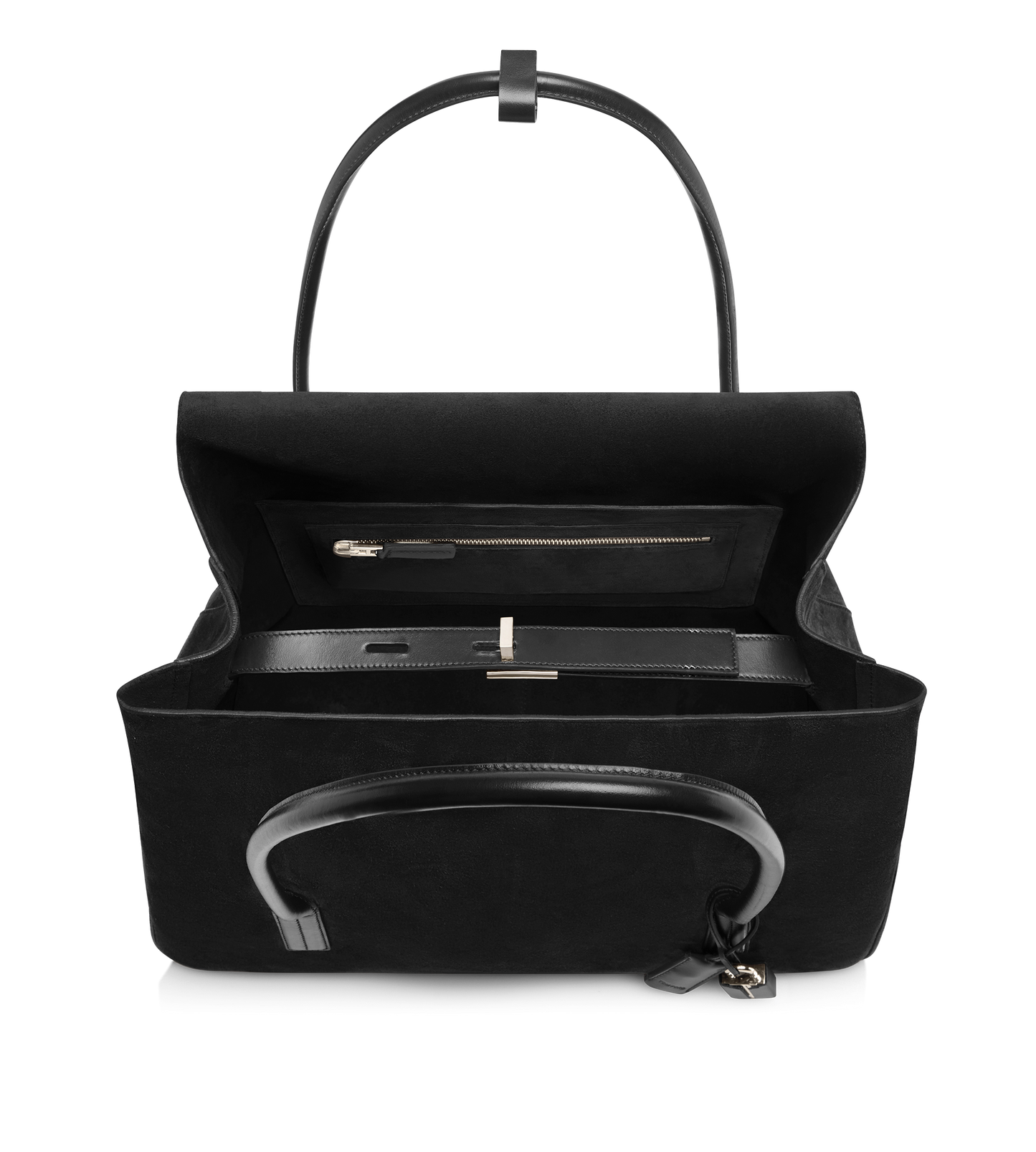 Suede Leather Eclipse Large Shoulder Bag