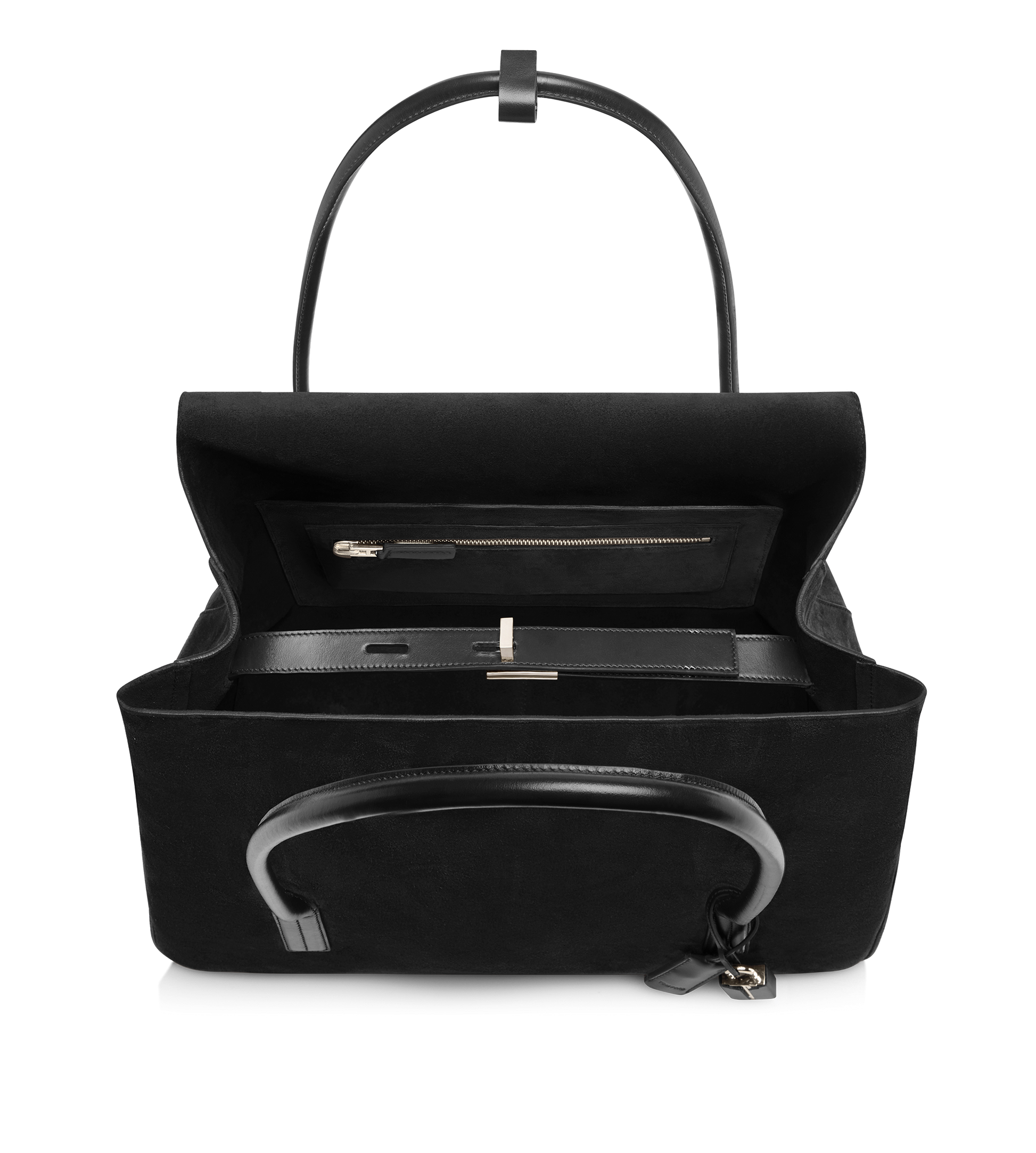 Suede Leather Eclipse Large Shoulder Bag