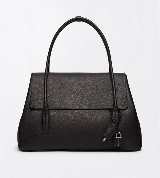 Grain Leather Eclipse Large Shoulder Bag