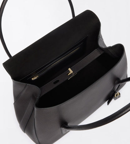 Grain Leather Eclipse Large Shoulder Bag