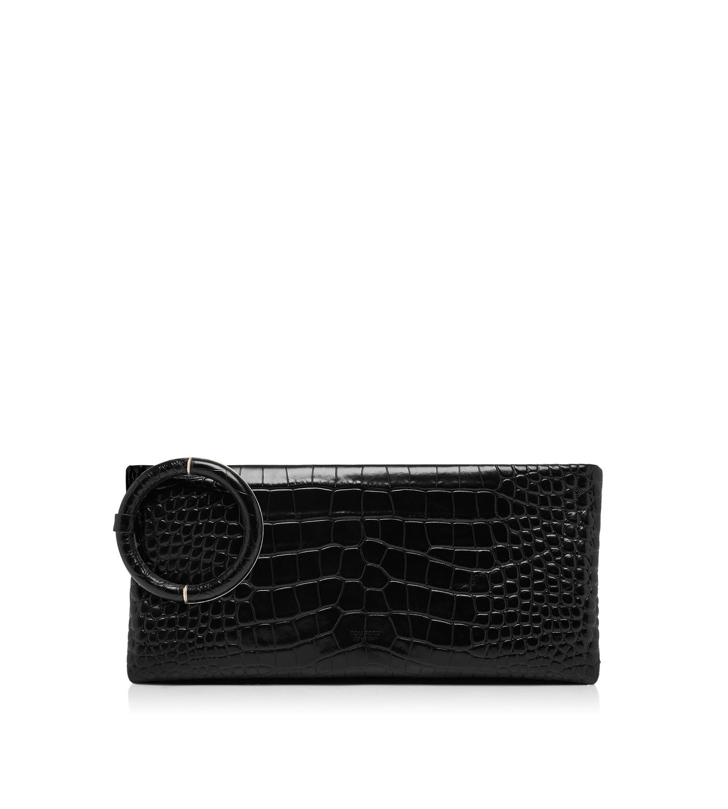 Soft Printed Crocodile Leather Aura Clutch