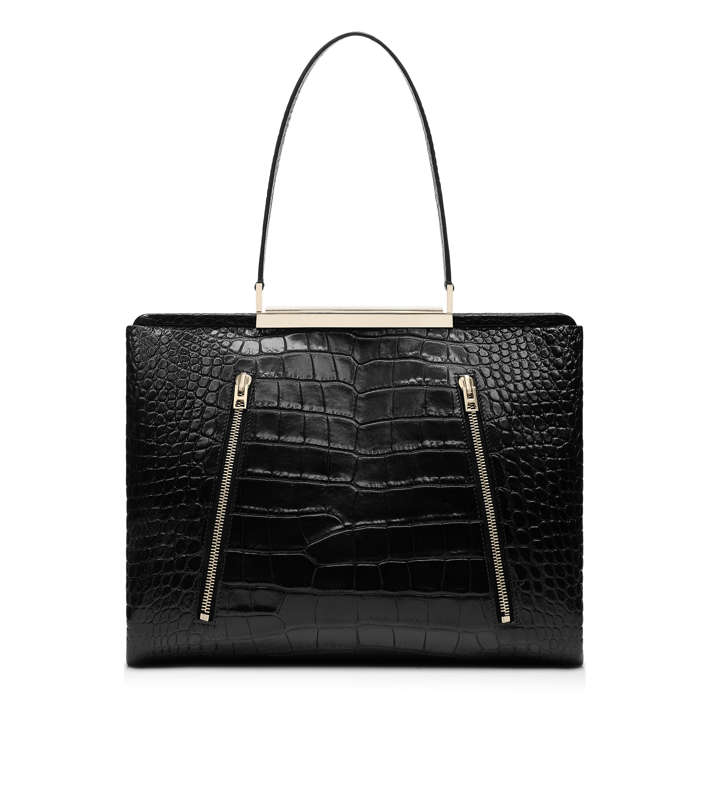 Soft Printed Crocodile Leather Patrick Shoulder Bag