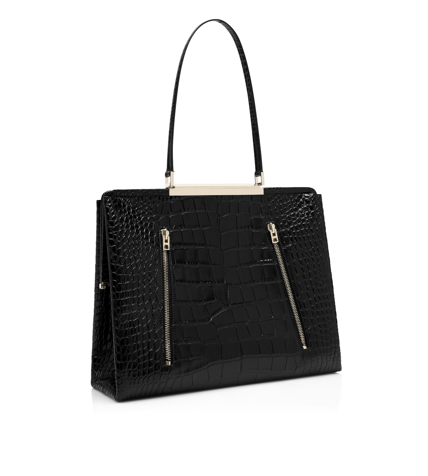 Soft Printed Crocodile Leather Patrick Shoulder Bag