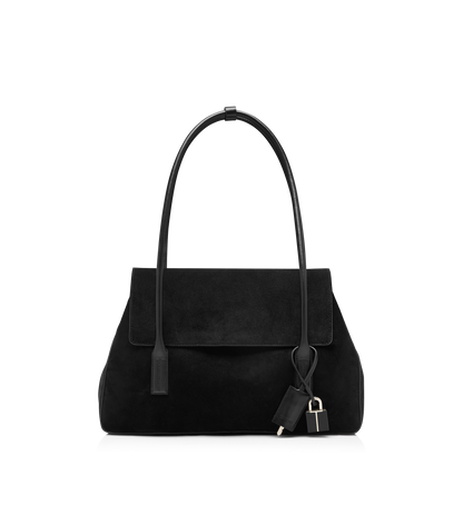 Suede Leather Eclipse Medium Shoulder Bag