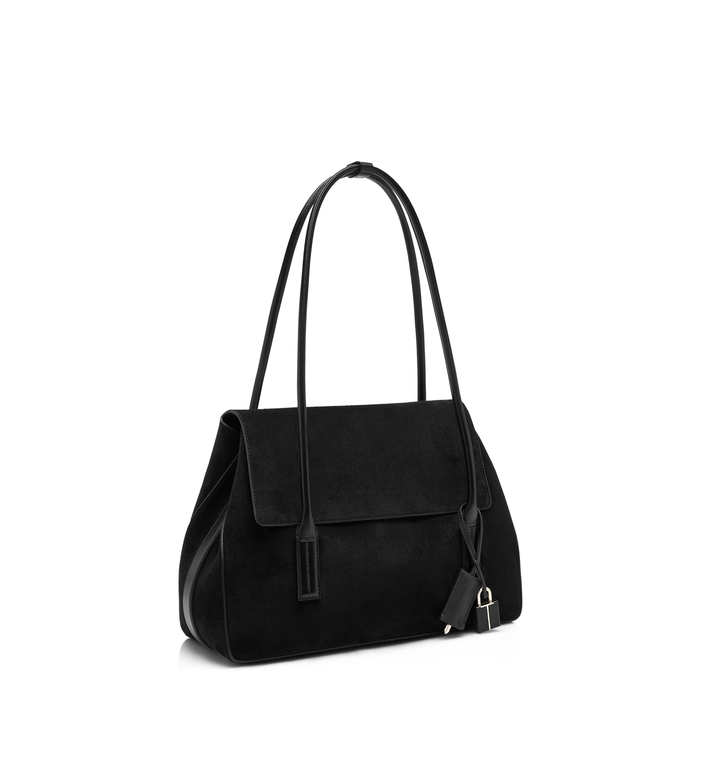 Suede Leather Eclipse Medium Shoulder Bag