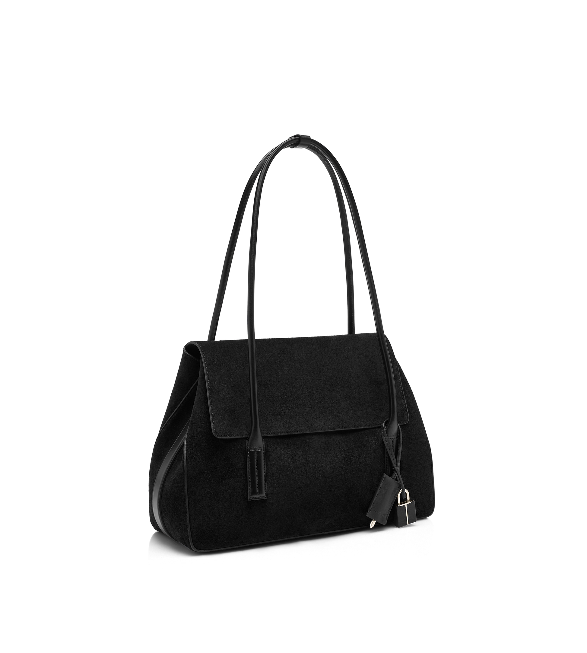 Suede Leather Eclipse Medium Shoulder Bag