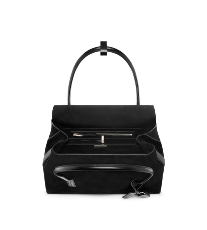 Suede Leather Eclipse Medium Shoulder Bag