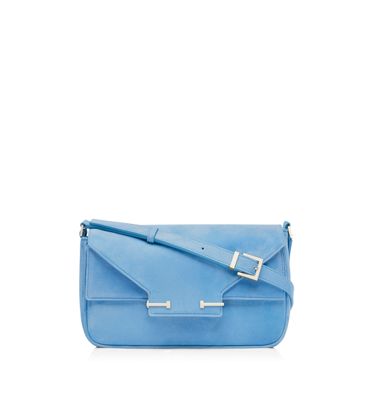 Suede Leather Aube Small Shoulder Bag