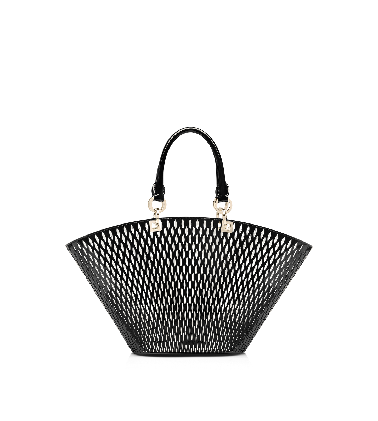 Cut Out Patent Leather Medium Panier