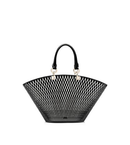 Cut Out Patent Leather Medium Panier