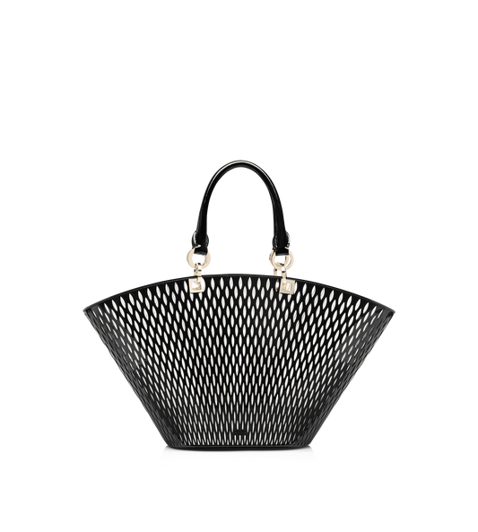 Cut Out Patent Leather Medium Panier
