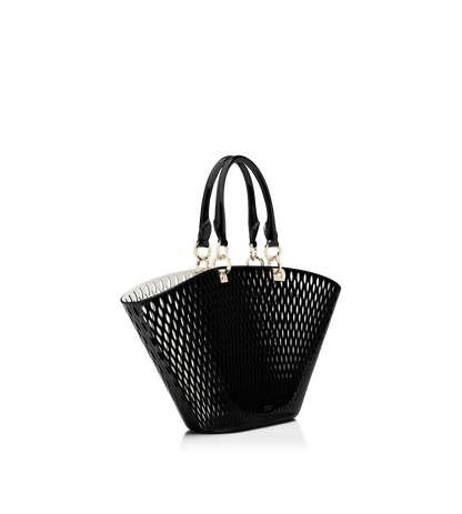 Cut Out Patent Leather Medium Panier