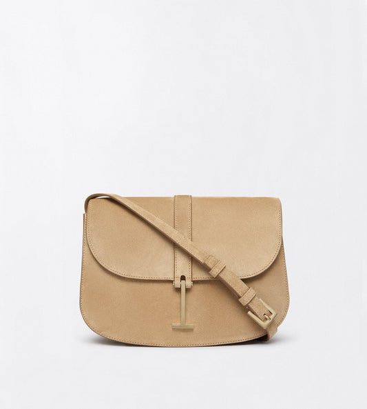 Suede Leather Kara Small Crossbody Bag
