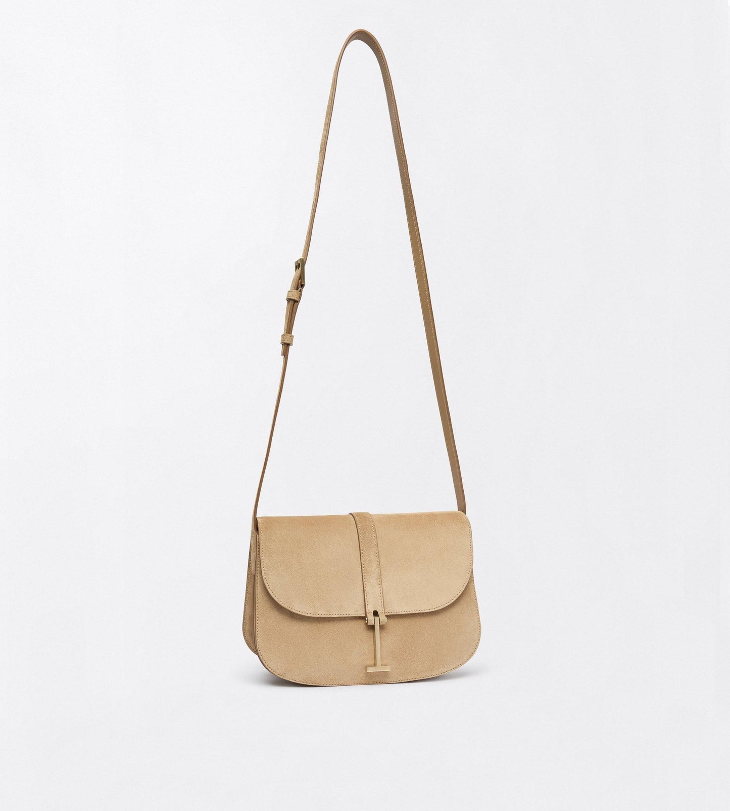 Suede Leather Kara Small Crossbody Bag