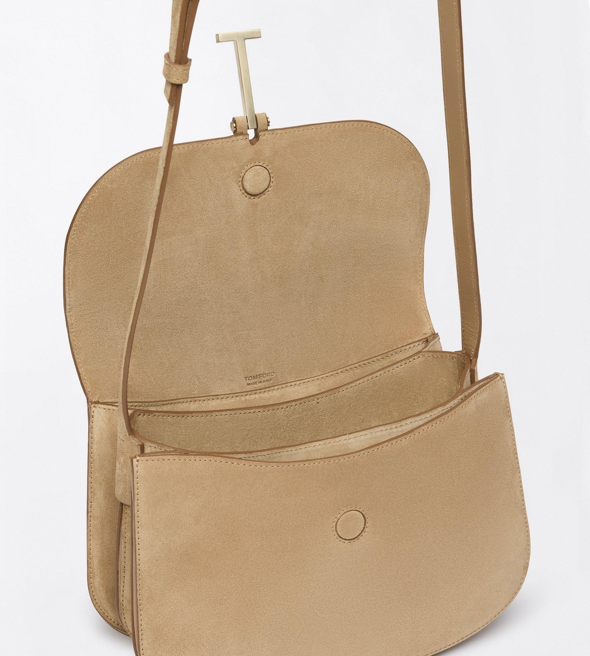 Suede Leather Kara Small Crossbody Bag