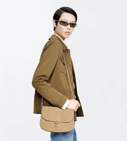 Suede Leather Kara Small Crossbody Bag