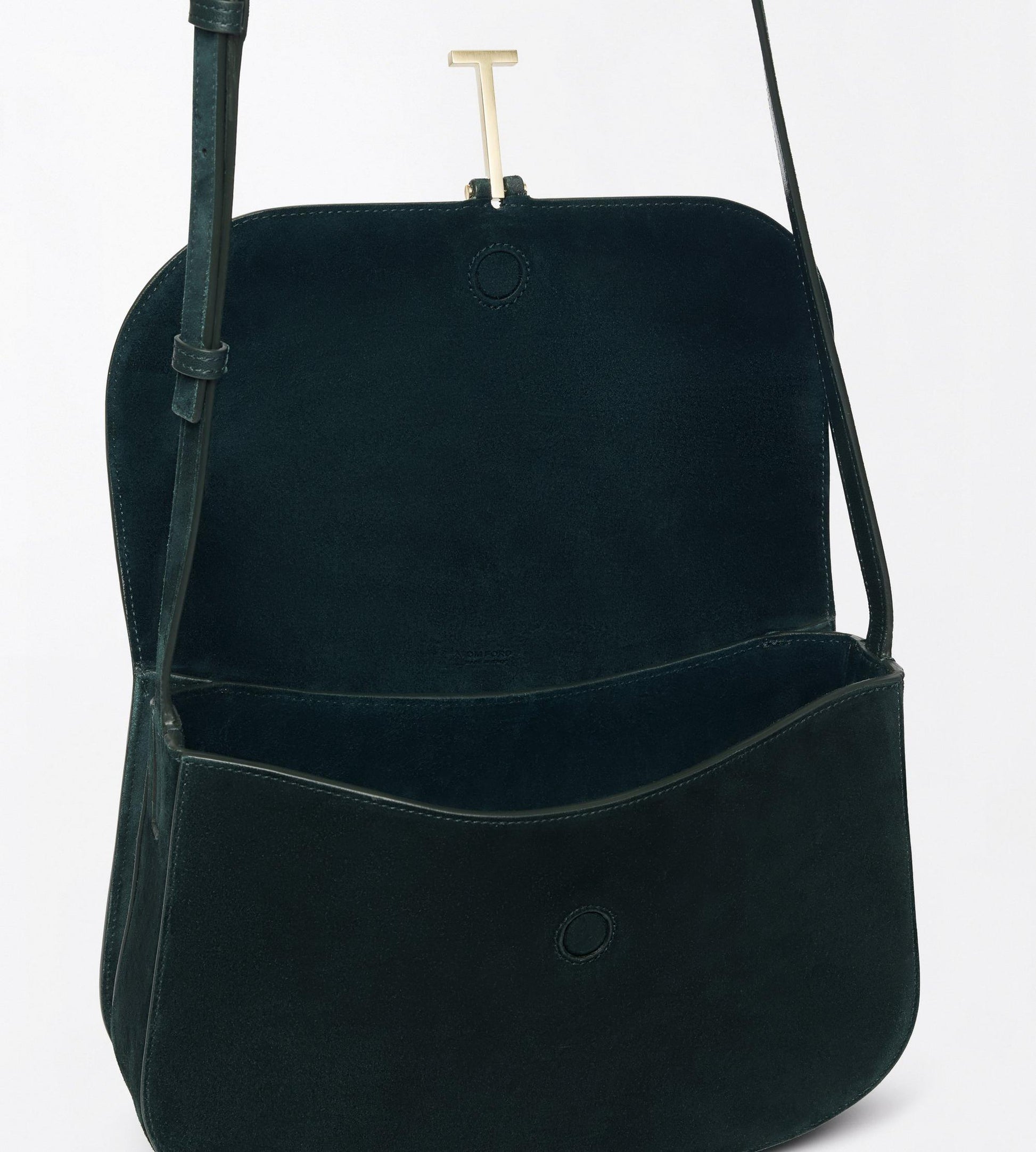 Suede Leather Kara Medium Crossbody Bag