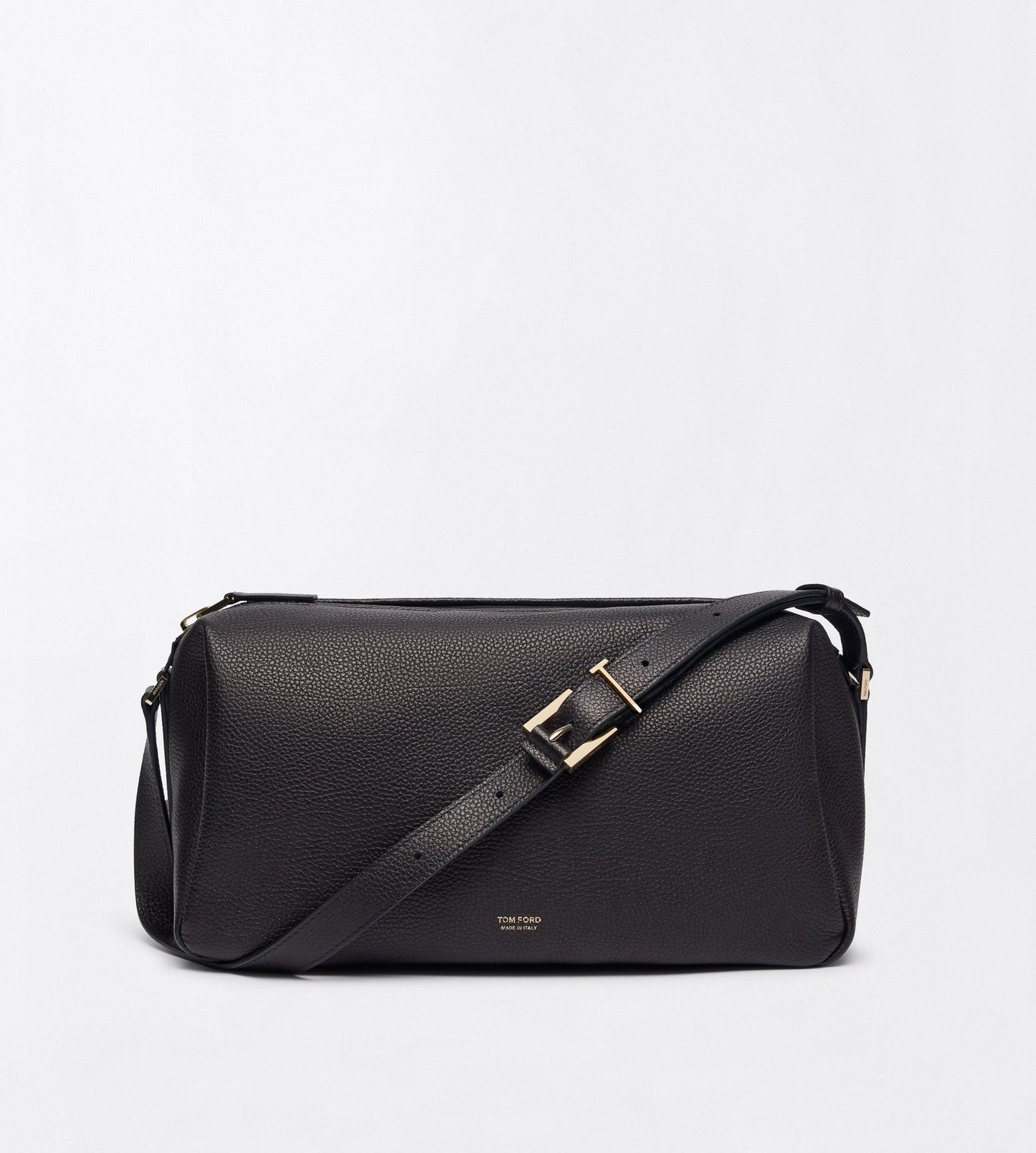 Grain Leather T Loop Shoulder Bag