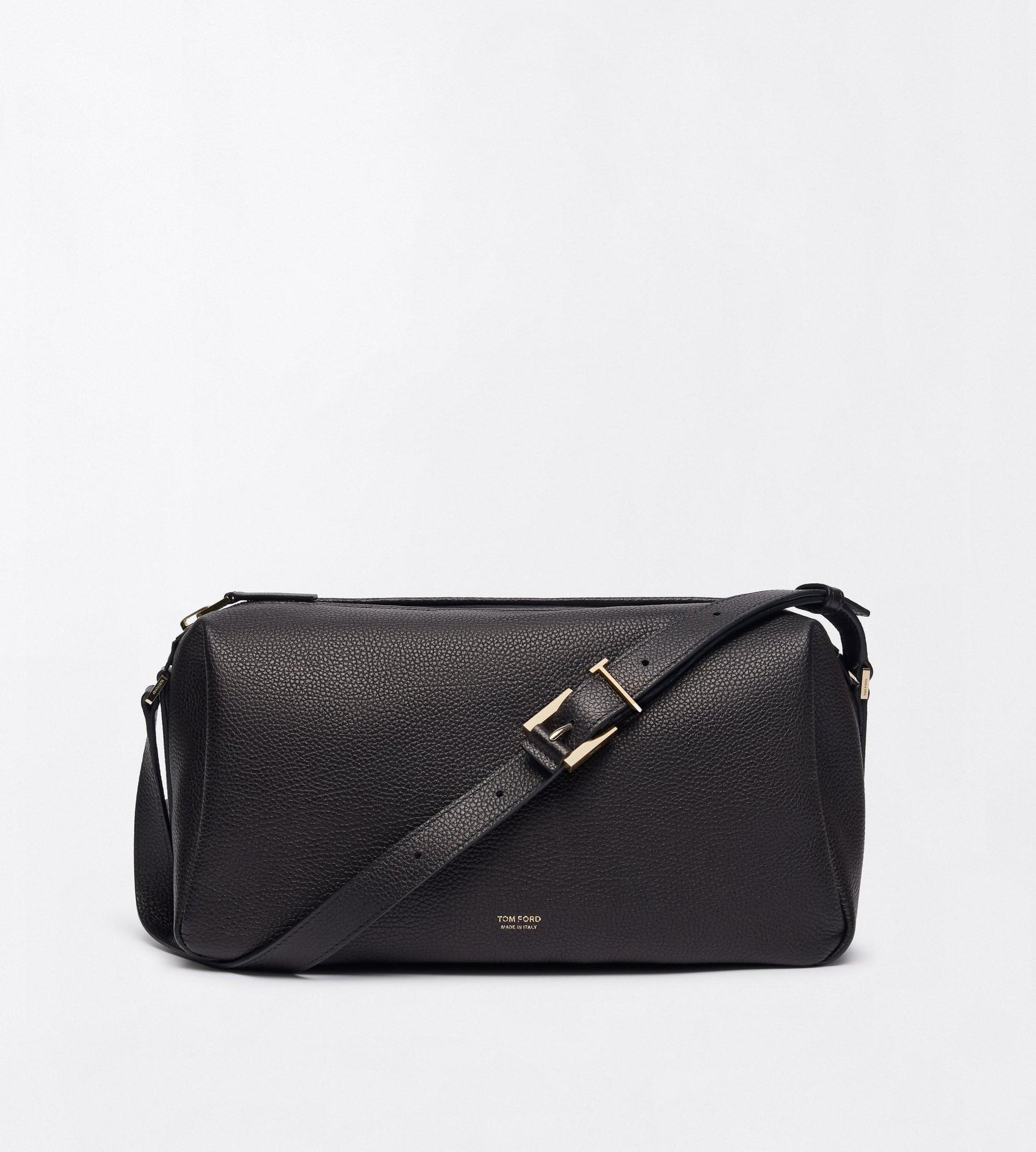 Grain Leather T Loop Shoulder Bag