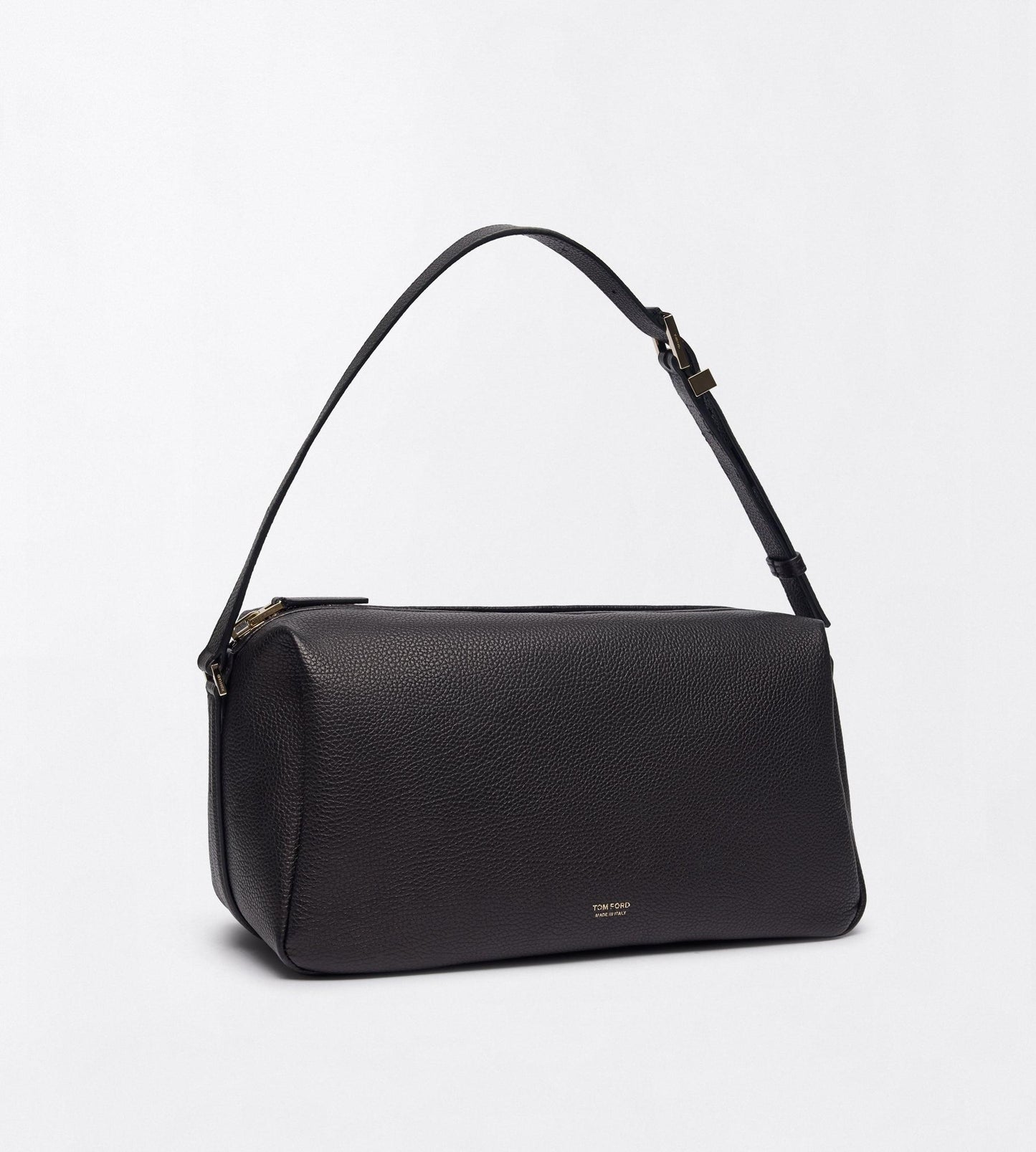 Grain Leather T Loop Shoulder Bag