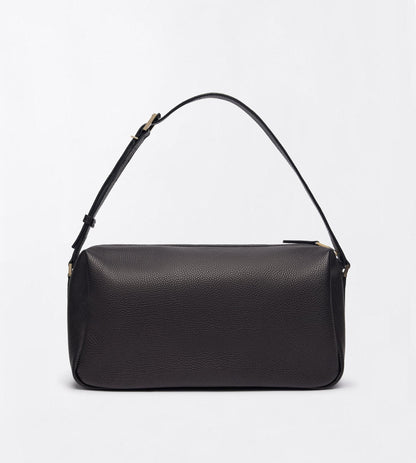 Grain Leather T Loop Shoulder Bag