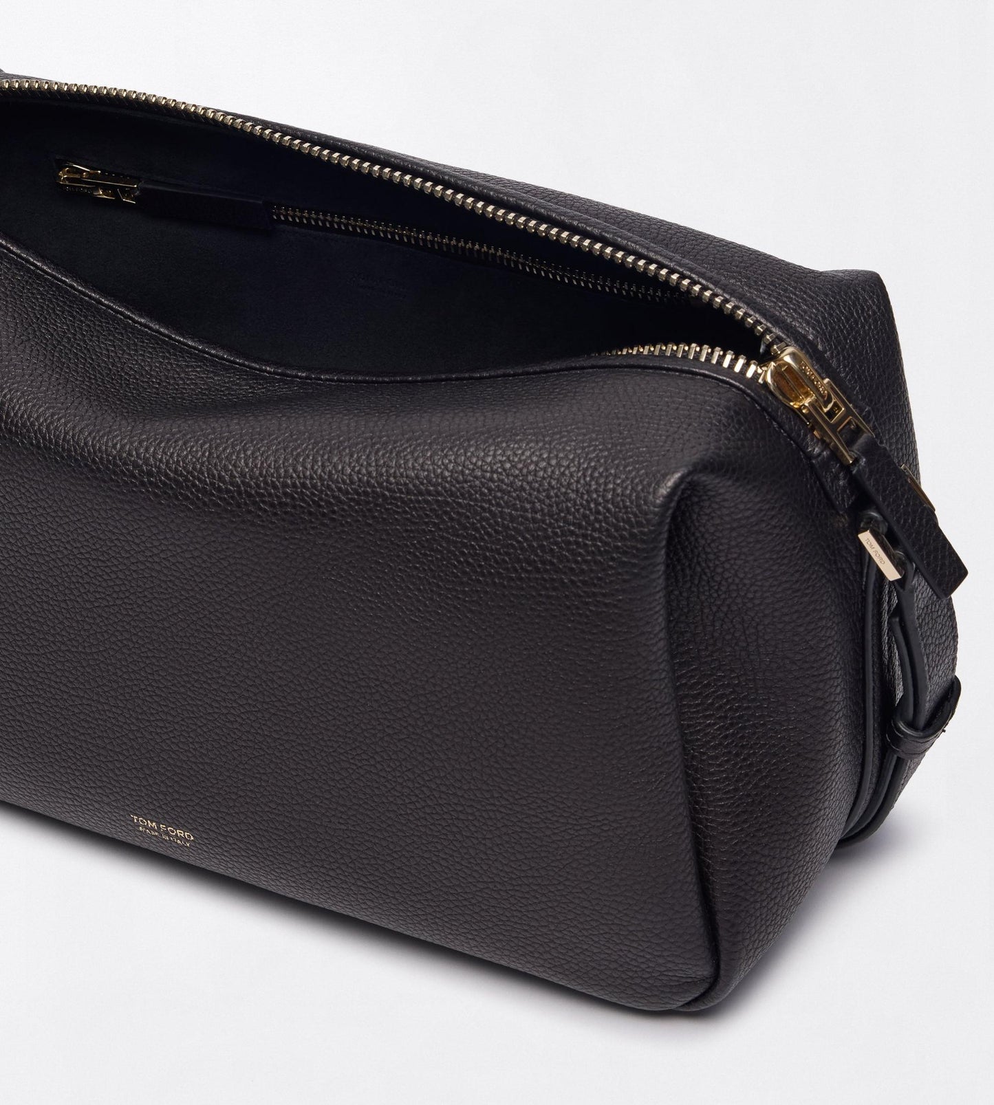 Grain Leather T Loop Shoulder Bag