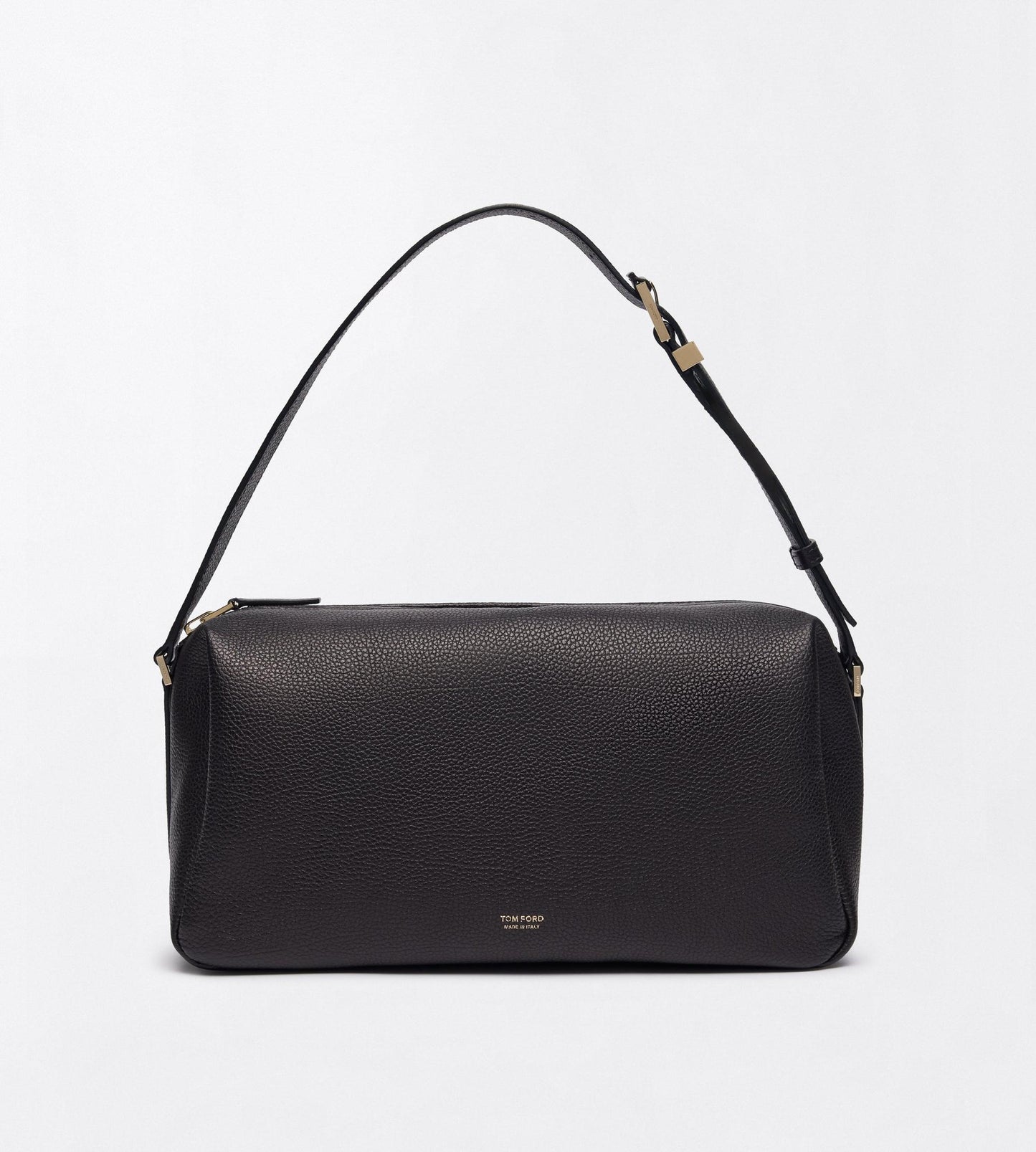 Grain Leather T Loop Shoulder Bag