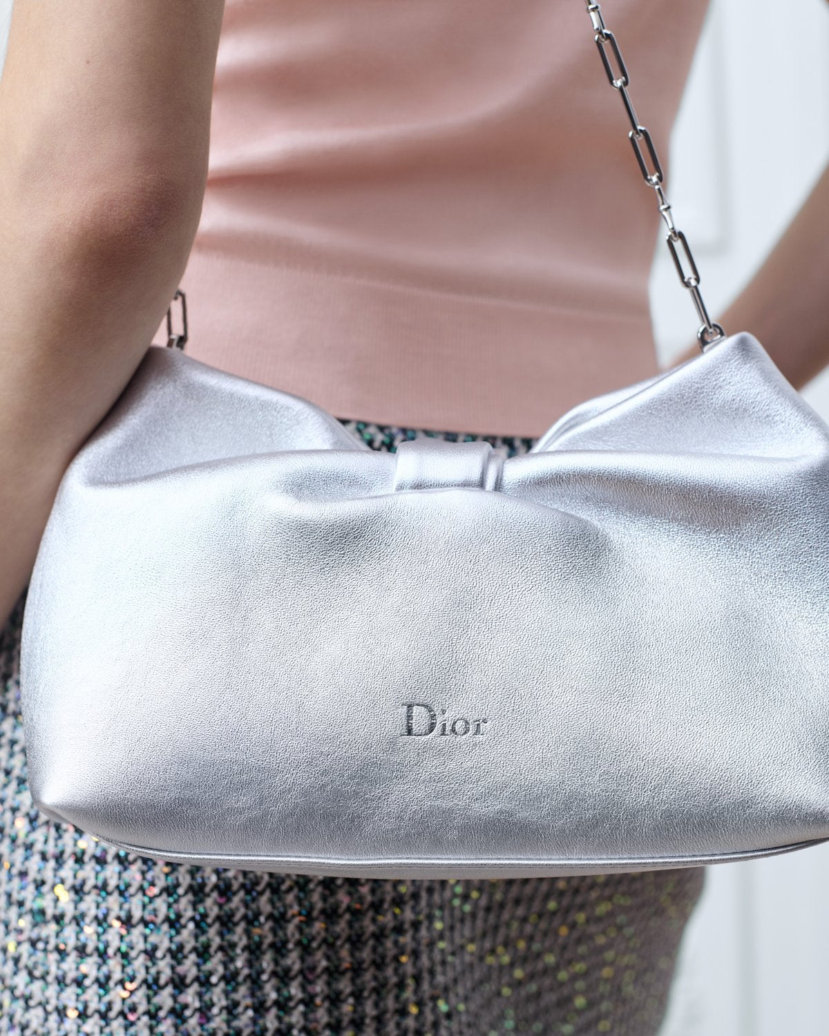Dior Or Small Dior Bow Bag