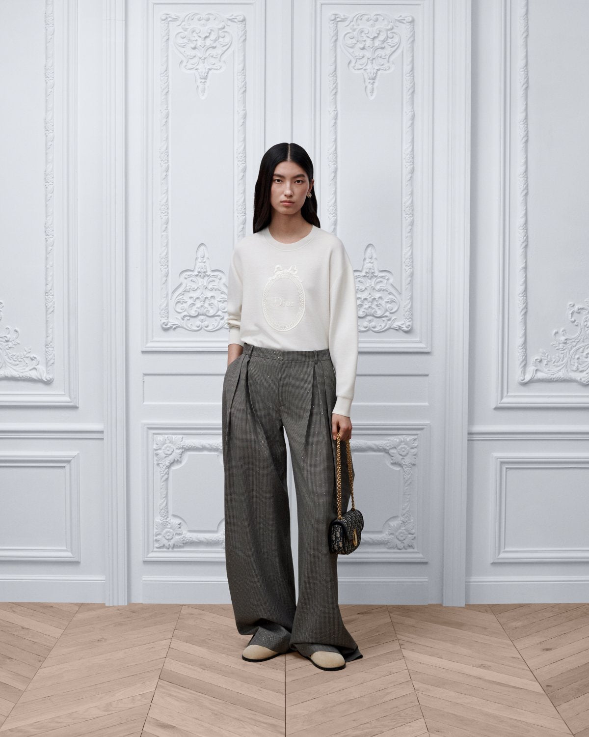 Small Dior Médaillon Flap Bag with Chain