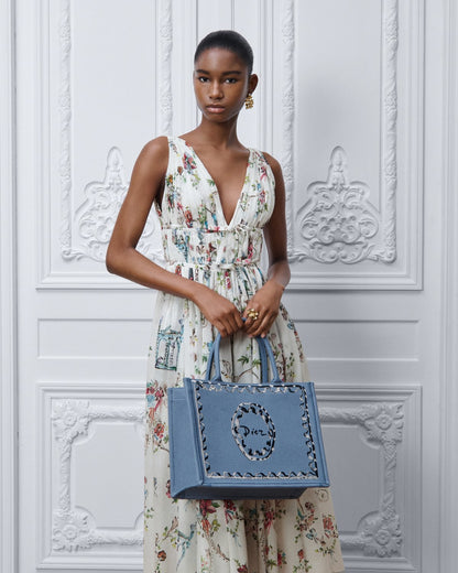Dioriviera Medium Dior Book Tote with Strap
