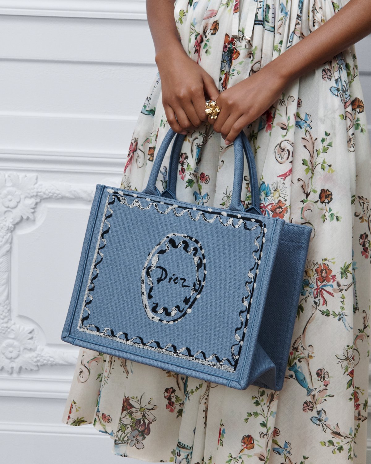 Dioriviera Medium Dior Book Tote with Strap