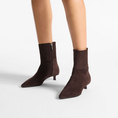 Lory Ankle Boot 35 Chocolate Suede Ankle Boots