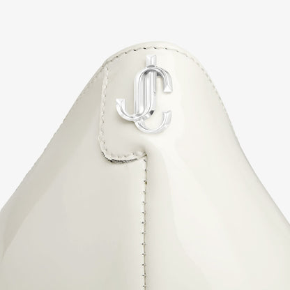 Love 85 Latte Patent Leather Pumps with JC Emblem