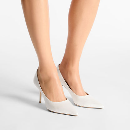Love 85 Ivory Satin Pumps