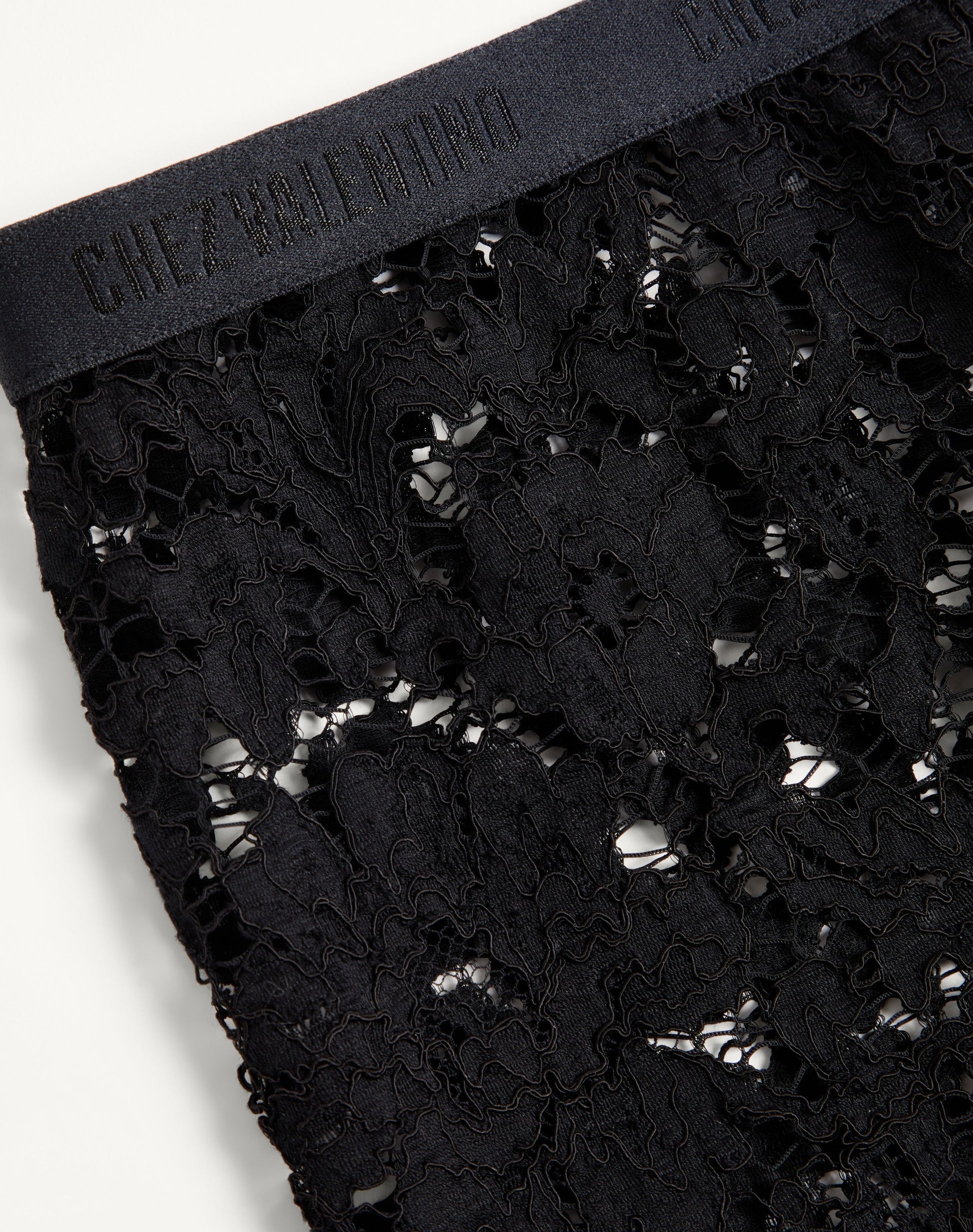 Lace Leggings With Feathers