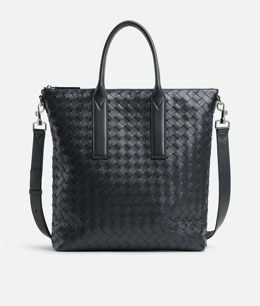 Intrecciato Zipped North-South Tote