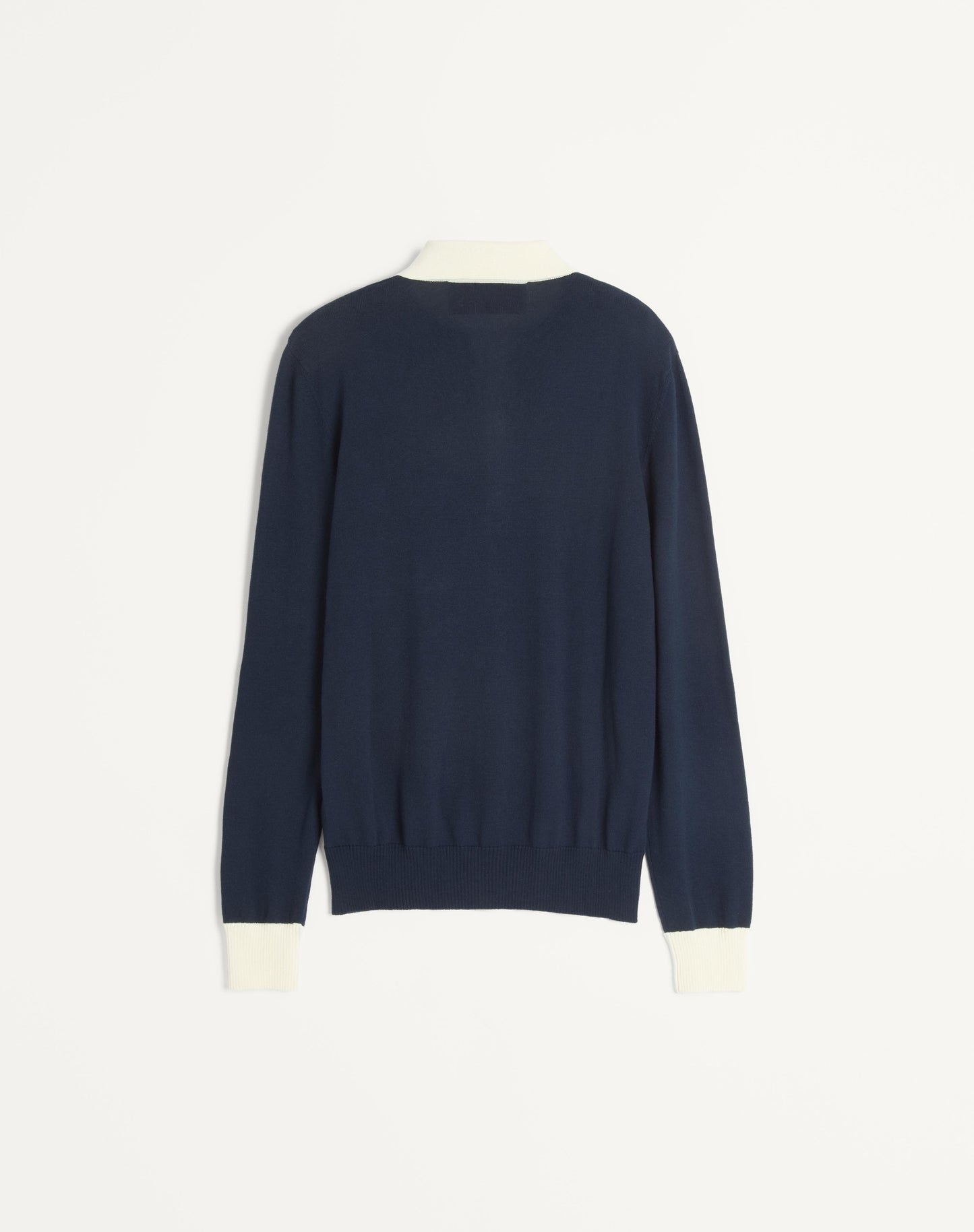 Long-sleeved Cotton Polo Shirt