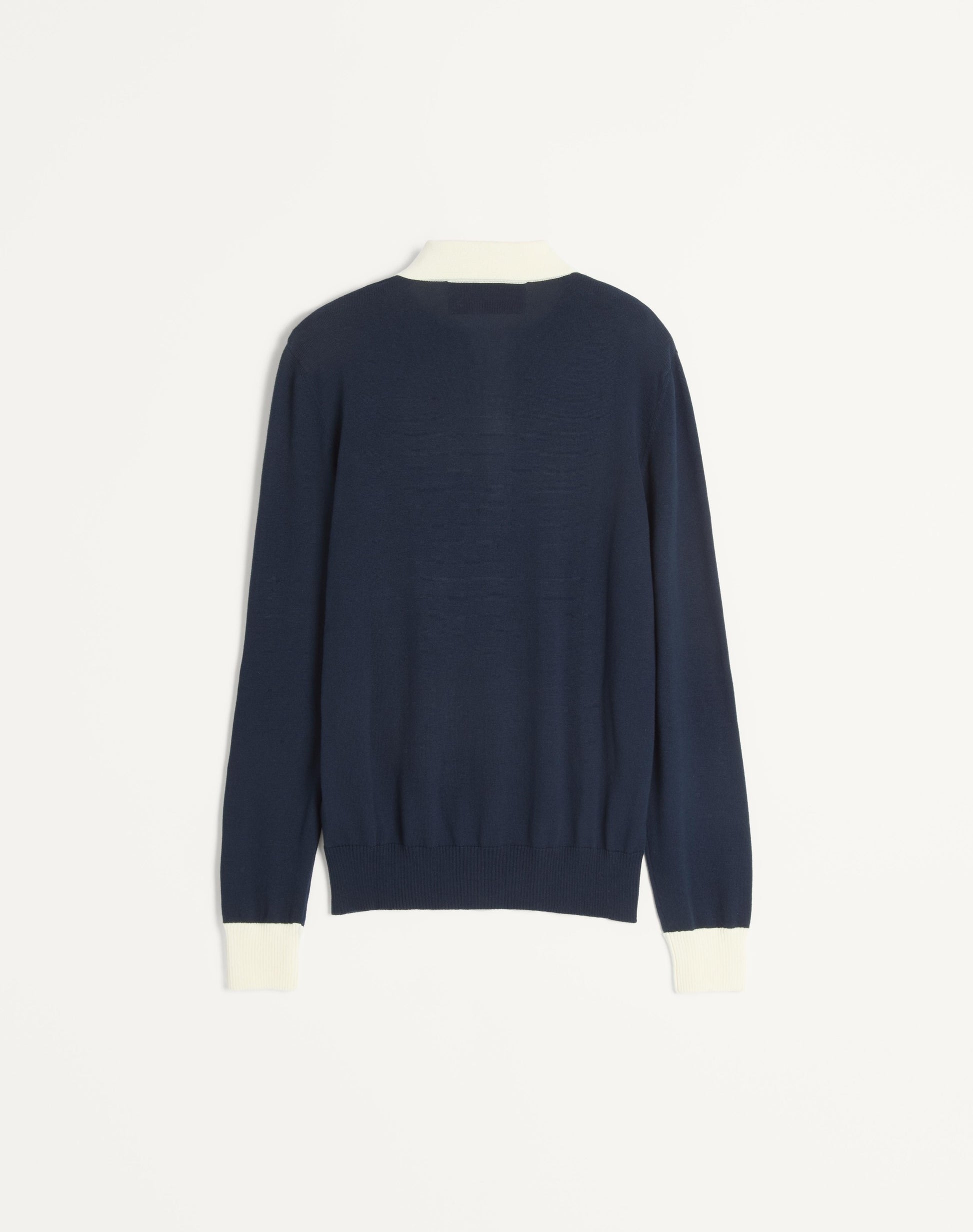 Long-sleeved Cotton Polo Shirt