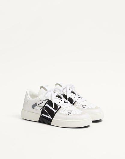 Low-top Calfskin Vl7n Sneaker With Bands