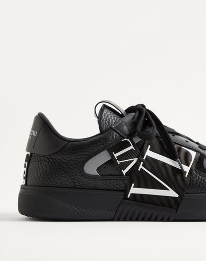Low-top Calfskin Vl7n Sneaker With Bands