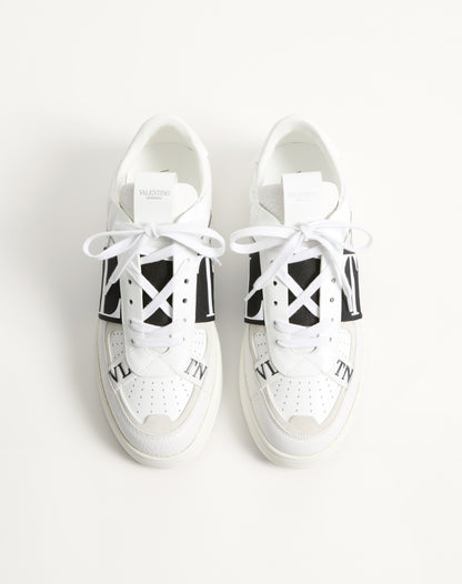 Low-top Calfskin Vl7n Sneaker With Bands
