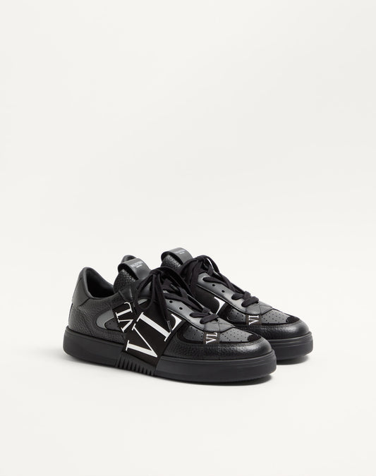 Low-top Calfskin Vl7n Sneaker With Bands