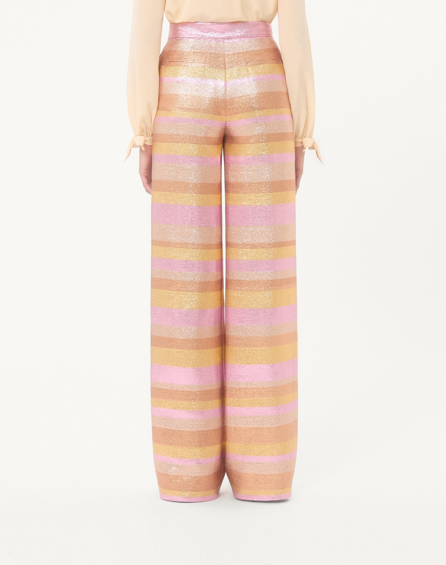 Lurex Lumiere Nocturne Barré Trousers