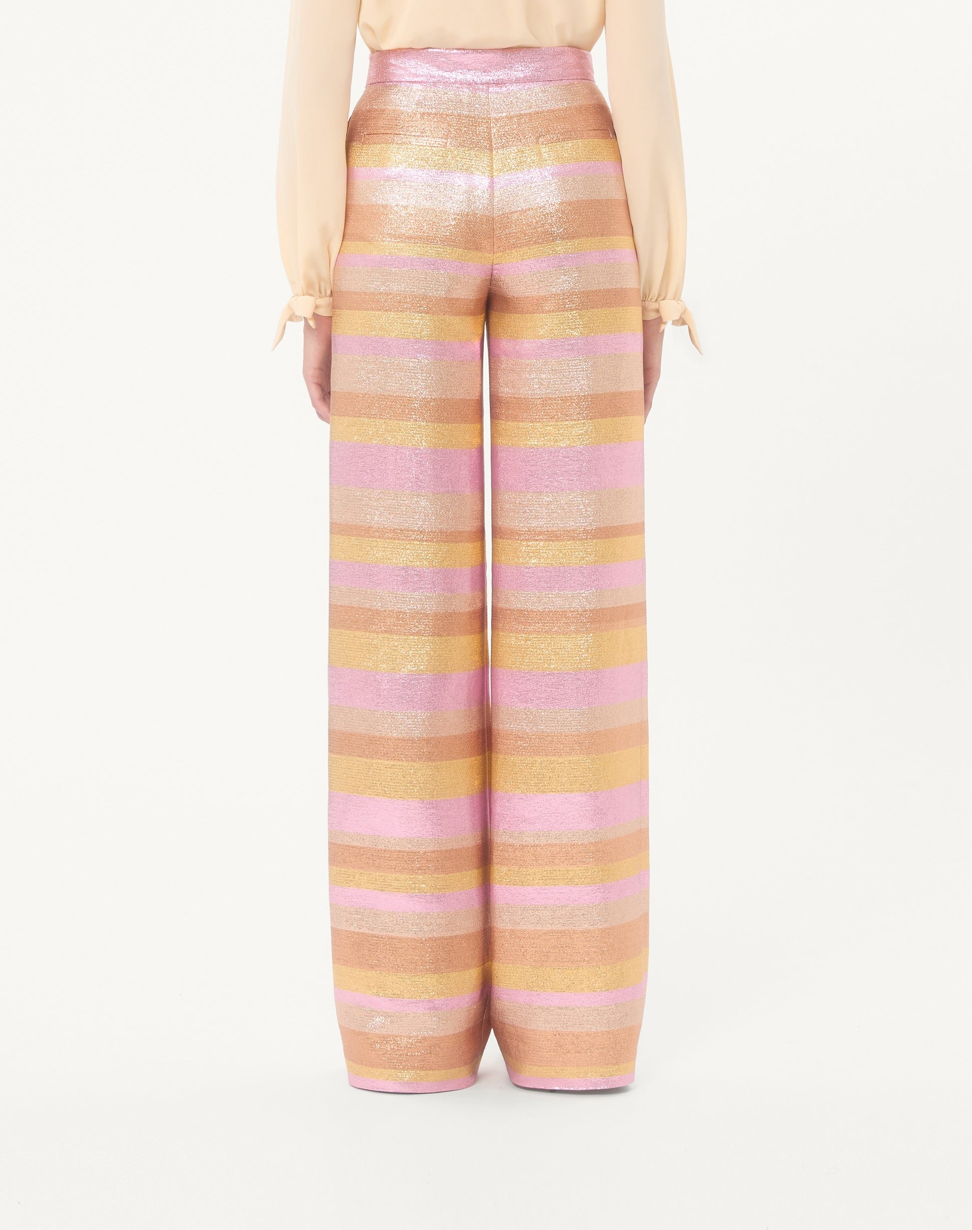 Lurex Lumiere Nocturne Barré Trousers