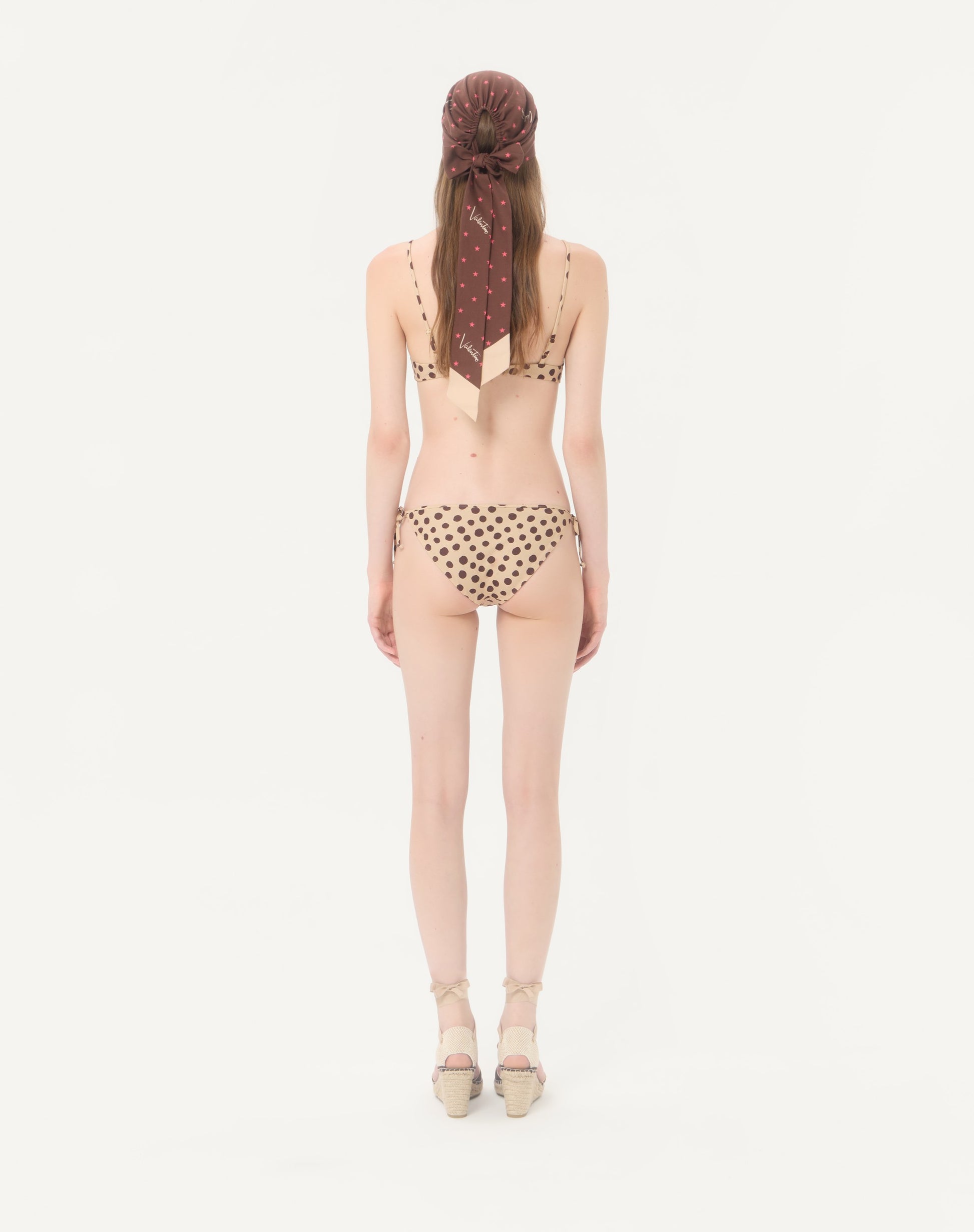 Lycra Swimsuit In Plus De Pois Dalmata Polka Dot