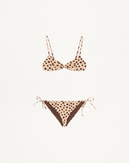 Lycra Swimsuit In Plus De Pois Dalmata Polka Dot